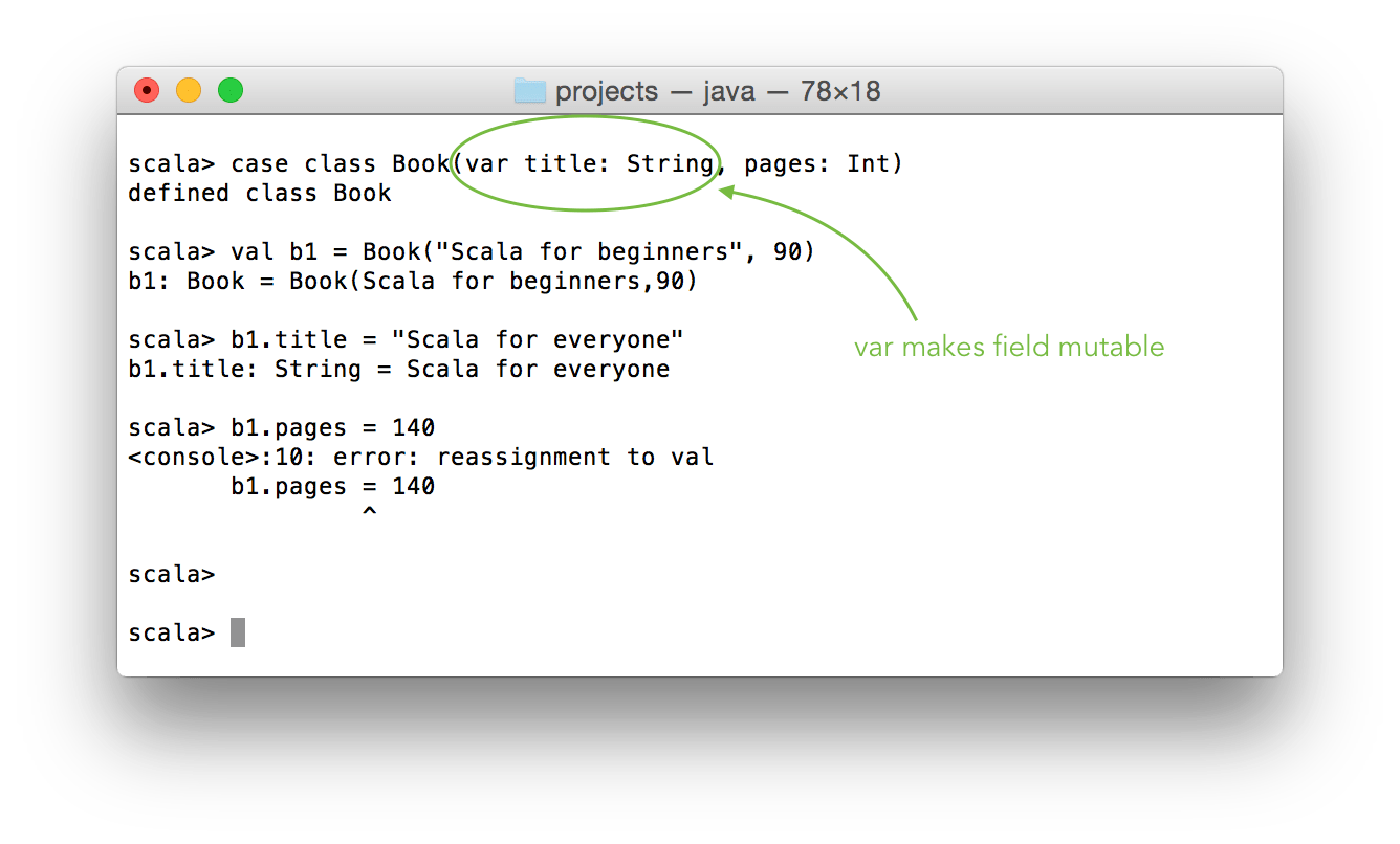 Scala Case classes & companion objects Fruzenshtein Notes