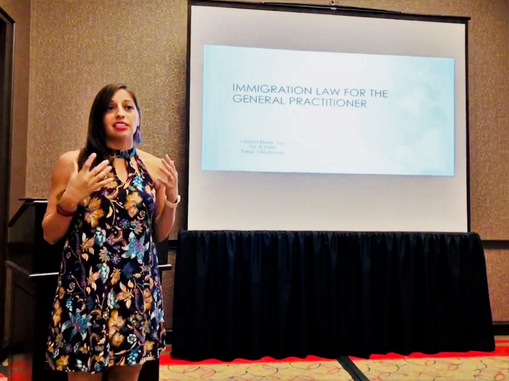 Dynamic Oklahoma Immigration Law Attorney Presents at Lawton CLE Fry