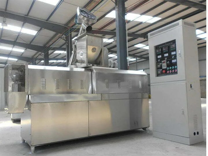 Corn puff extruder machine price Fried food machinery