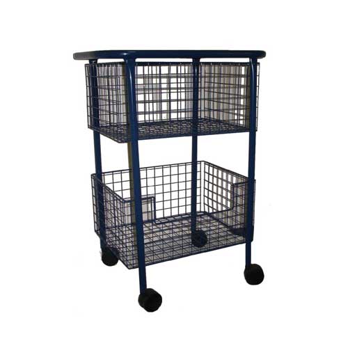 Wire Basket Trolley Fry Library & School Supplies