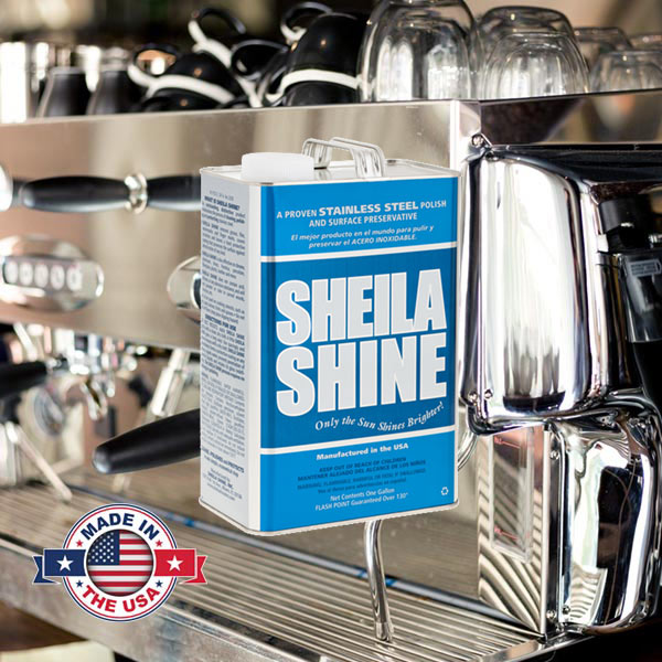 Sheila Shine Stainless Steel Cleaner & Polish Case of 4x 1 gal Liquid