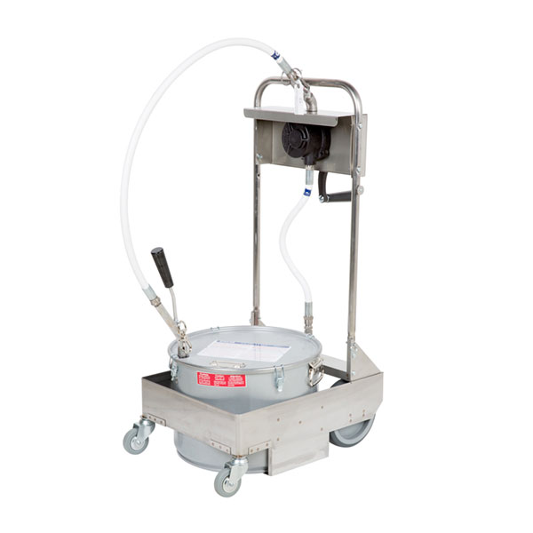 MirOil 55HD 50 lb Hand Operated Fryer Oil Filter Machine & Discard
