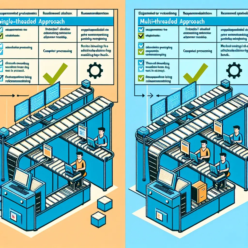 Multithreaded vs. SingleThreaded Pattern