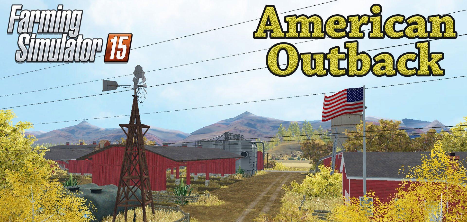 American Map For Fs15 American Outback Map v 1.0 FS15 mods FS15.LT