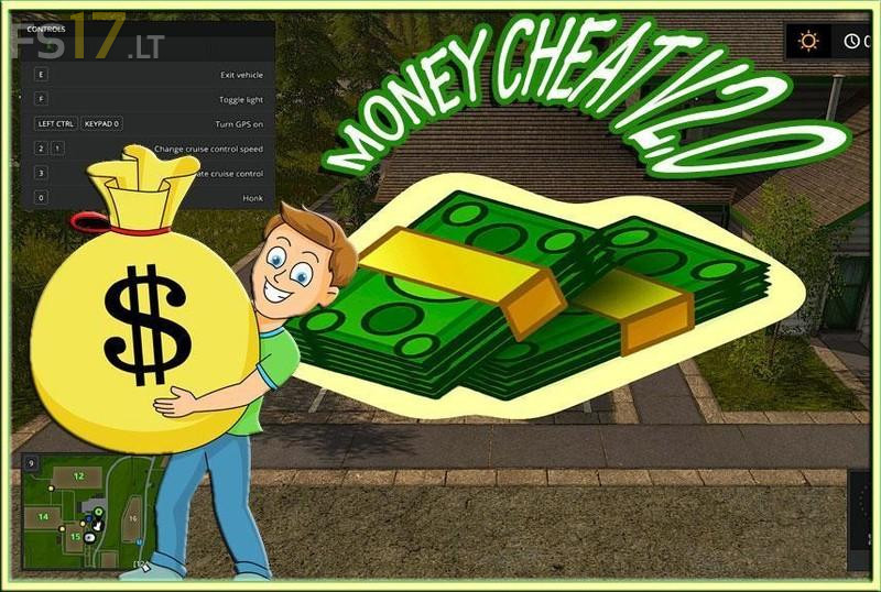 Money Cheat 1,000,000 FS17 mods