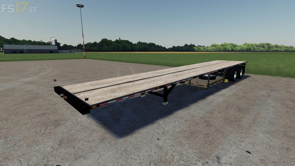 US Flatbed Trailers v 1.0 FS19 mods