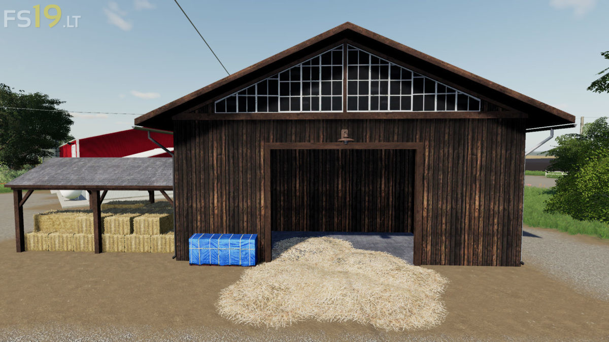 Straw Barn v 1.0 FS19 mods / Farming Simulator 19 mods