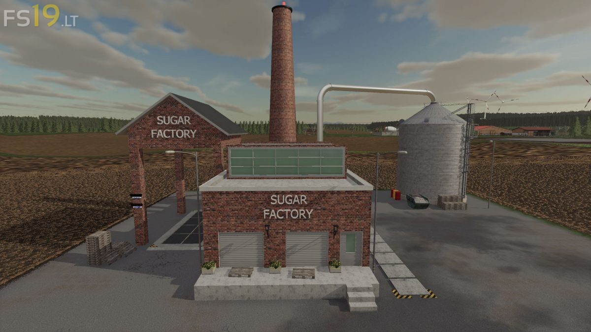 Sugar Factory v 2.0 FS19 mods / Farming Simulator 19 mods
