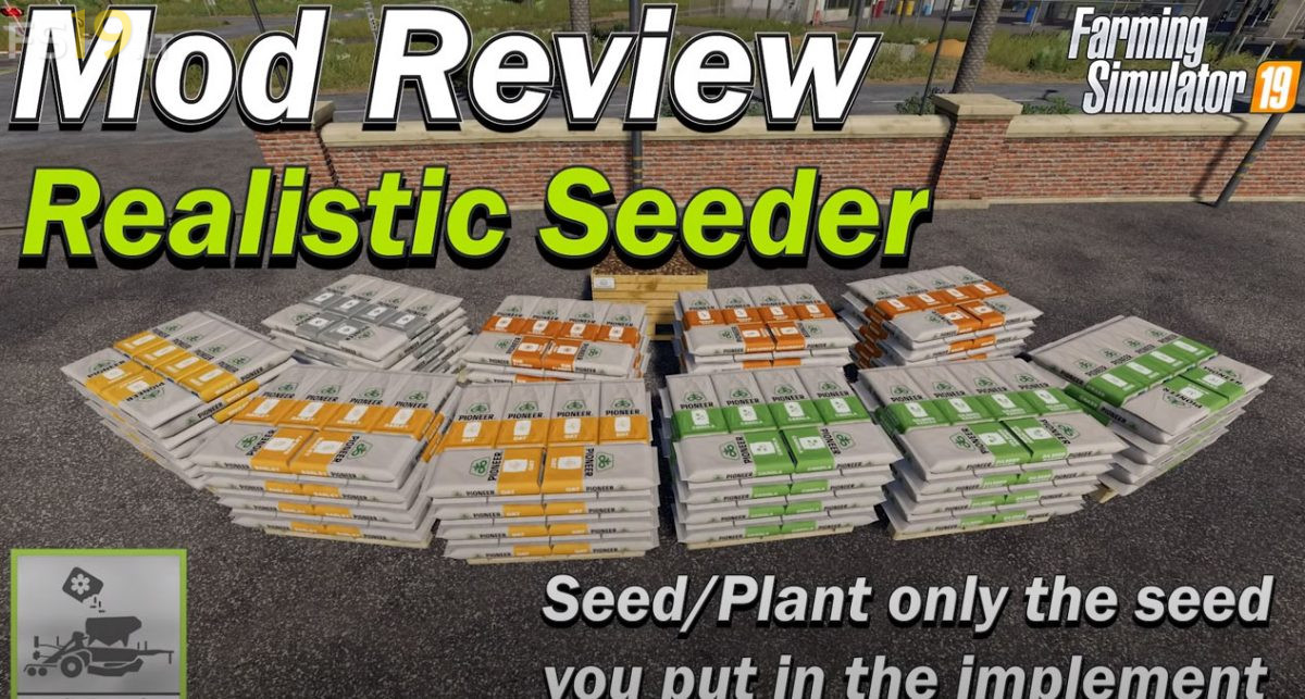 Realistic Seeder v 1.0 FS19 mods / Farming Simulator 19 mods