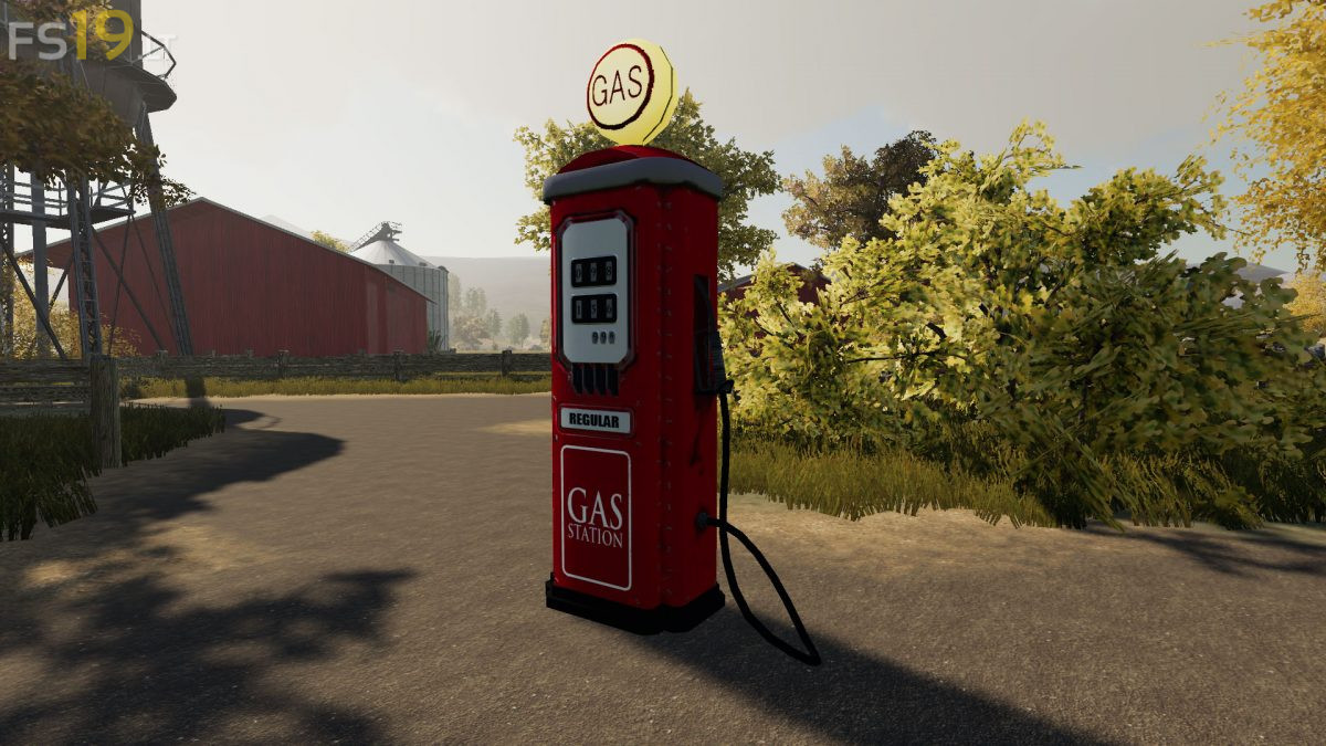 Placeable Gas Stations v 1.0 FS19 mods / Farming Simulator 19 mods