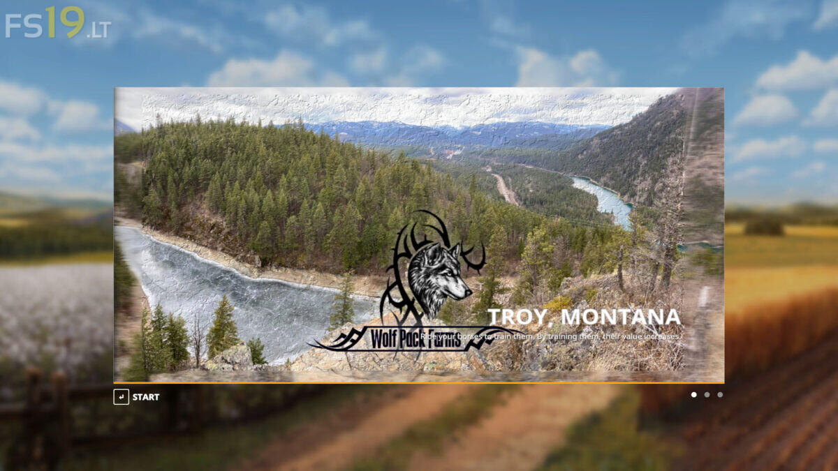 Troy Montana Map v 1.0 FS19 mods / Farming Simulator 19 mods