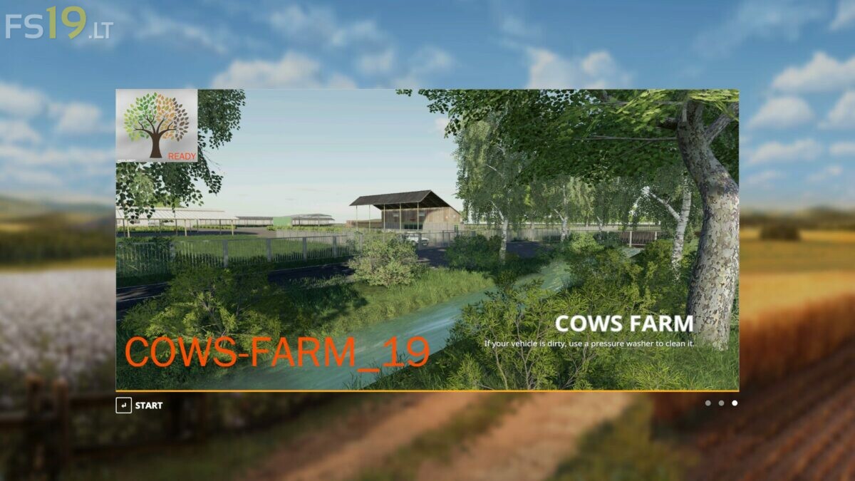 Cows Farm Map v 1.1 FS19 mods / Farming Simulator 19 mods