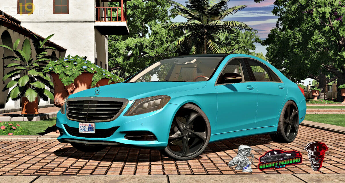 Mercedes S Class v 1.1 FS19 mods / Farming Simulator 19 mods