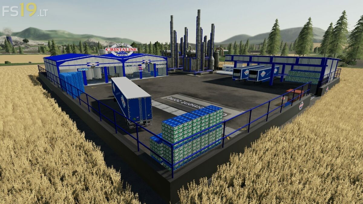 Sparkling Water Factory v 1.0 FS19 mods / Farming Simulator 19 mods