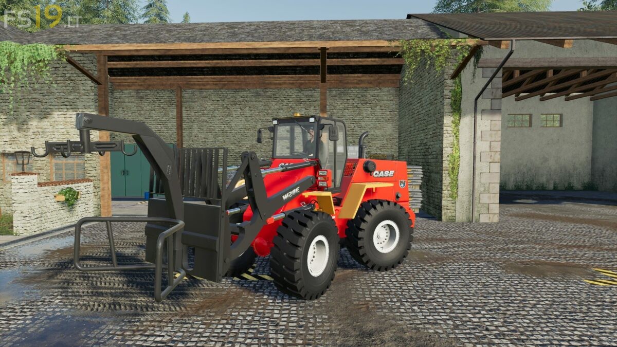 Case W20E Wheel Loader & Tools v 1.3 FS19 mods / Farming Simulator 19