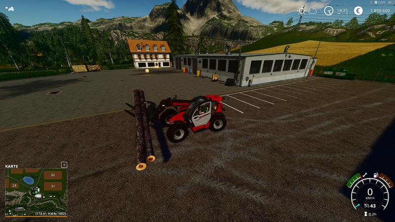 Telehandler Poltergabel v 1.0 FS19 mod