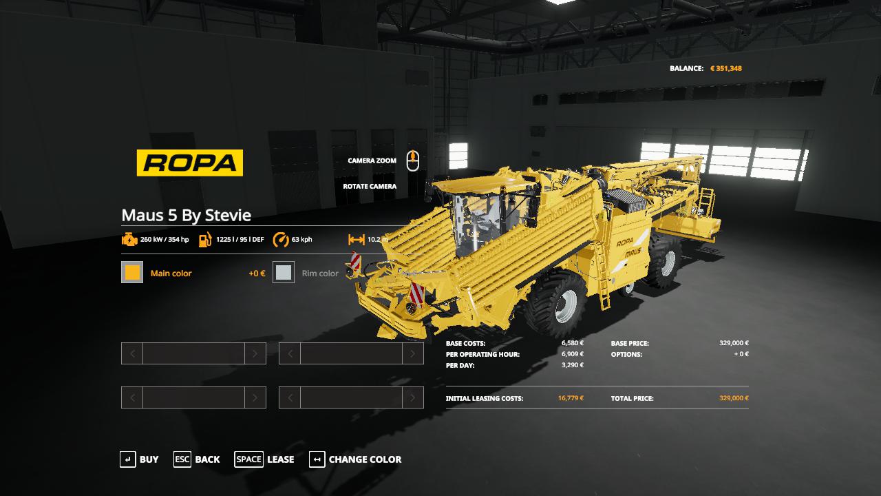 Ropa Tiger, Panther, Maus 5, cutters and trailer by Stevie FS19 mod