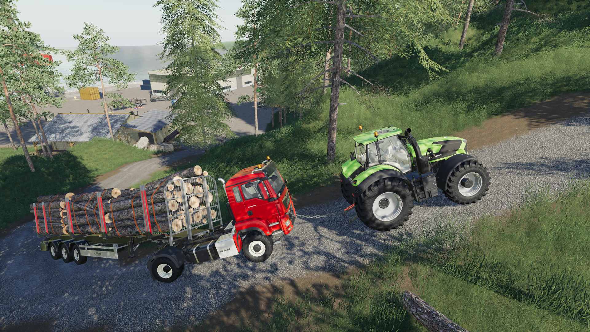 Towing Chain With Hook v1.0 FS19 mod