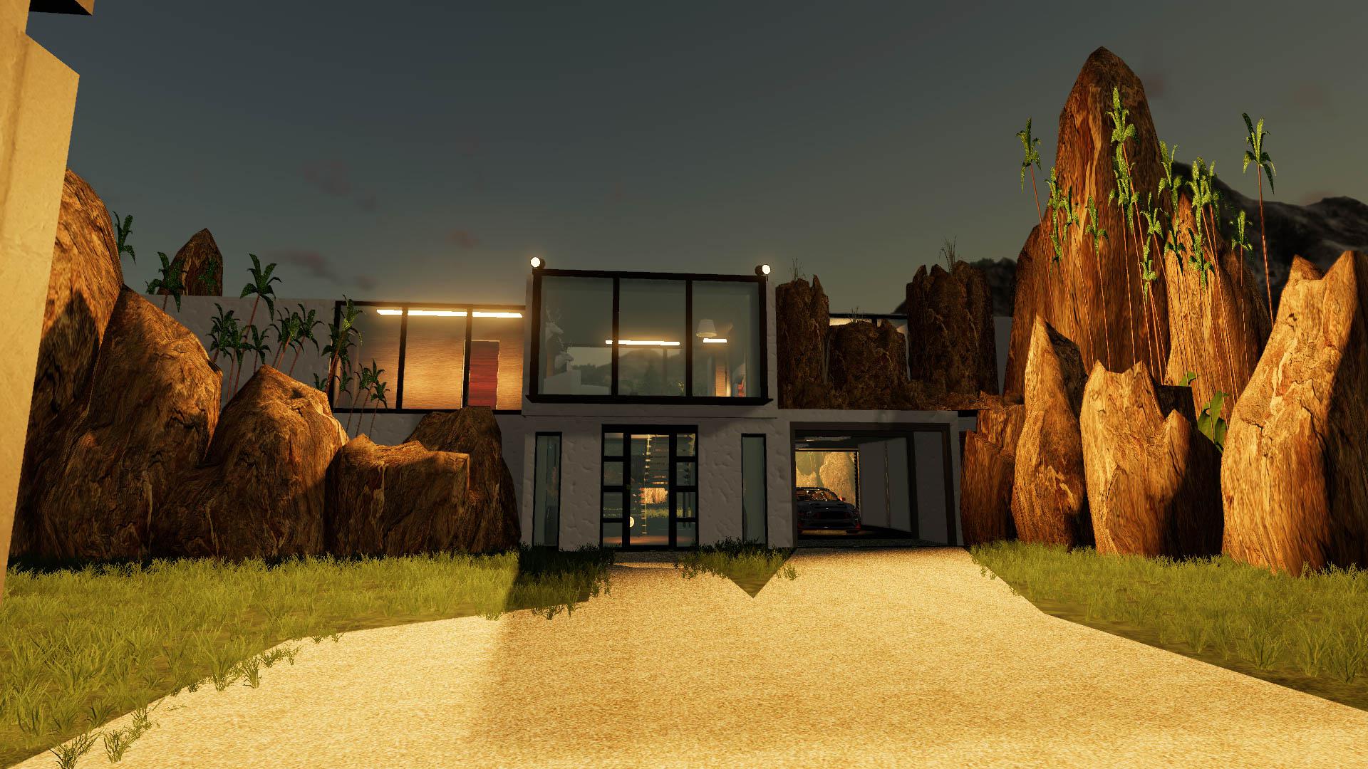 VILLA IN THE ROCKS V1.0 FS19 mod