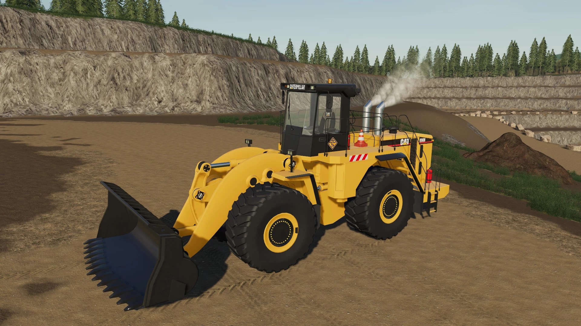 CAT 990H Mining Loader v1.0 FS19 mod