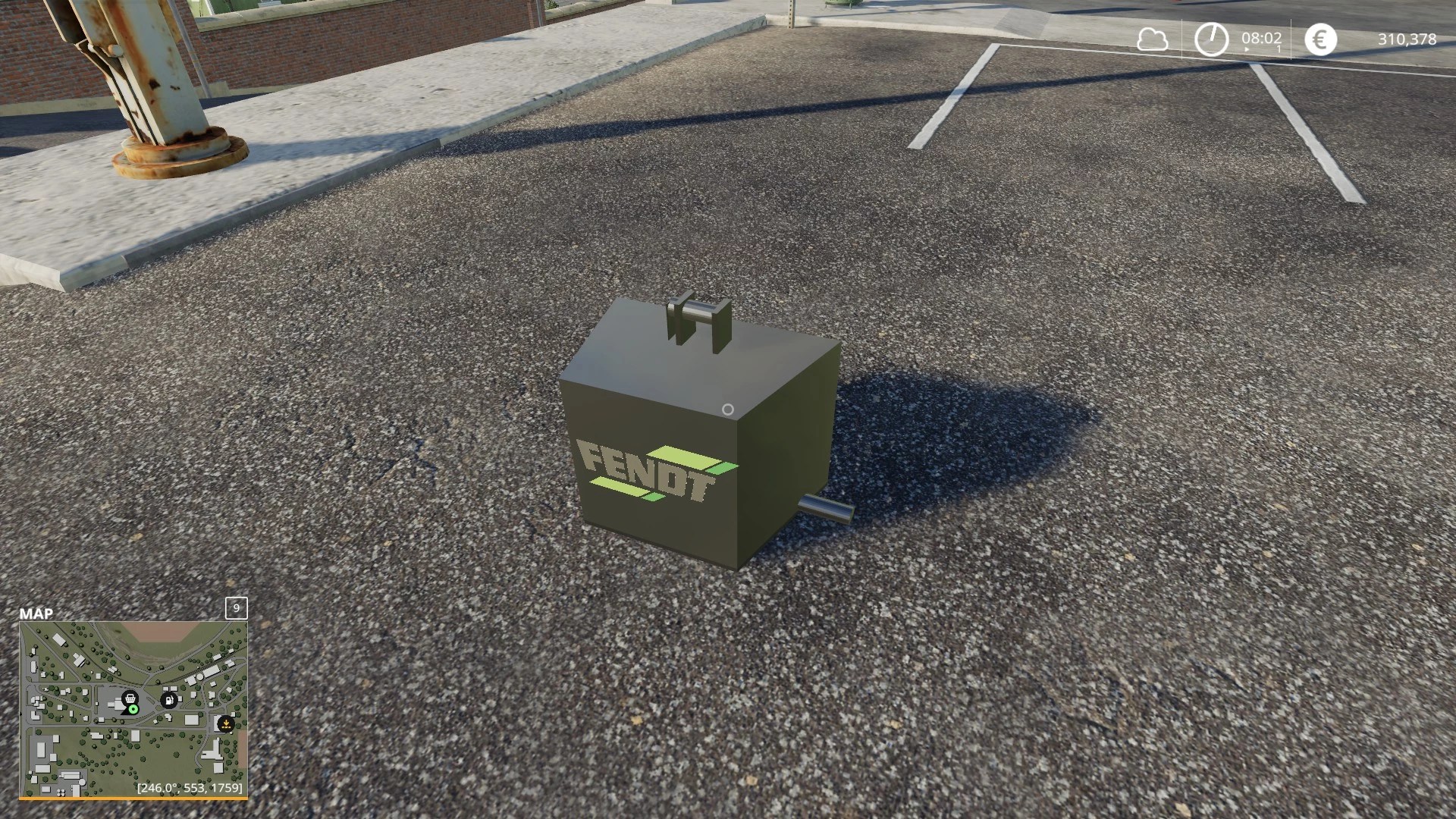 WEIGHT FRONT V1.0 FS19 mod