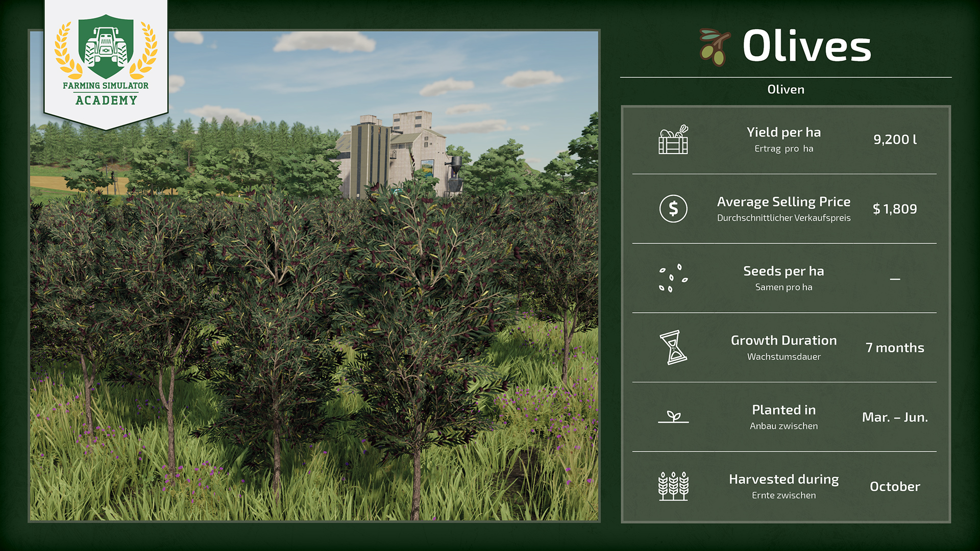 Farming Simulator 22 How to Sow & Harvest Olives FS22 mod