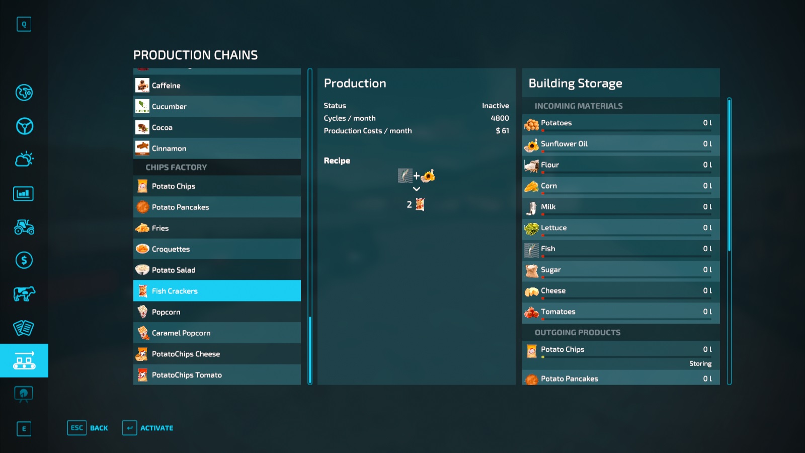 Chips Factory V1.0 FS22 mod