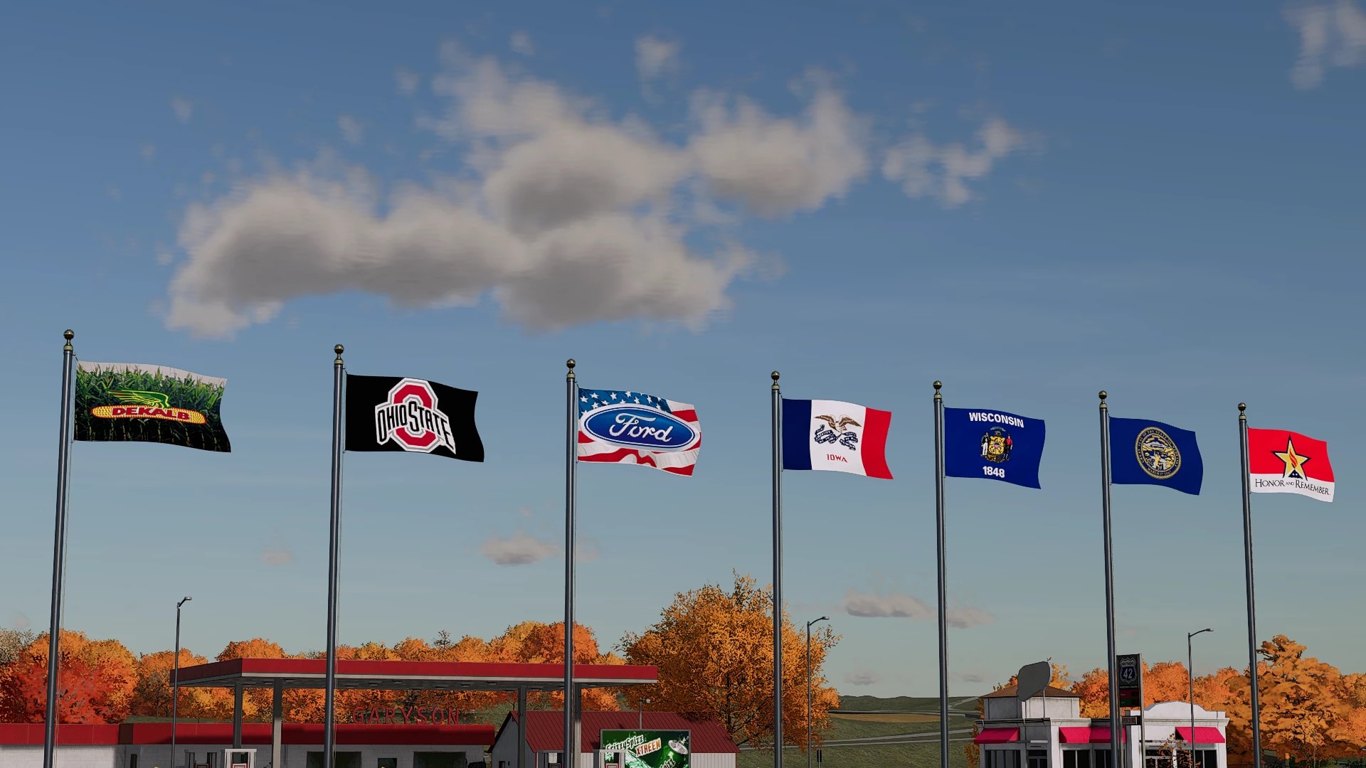 DECORATIVE FLAGS V1.0 FS22 mod