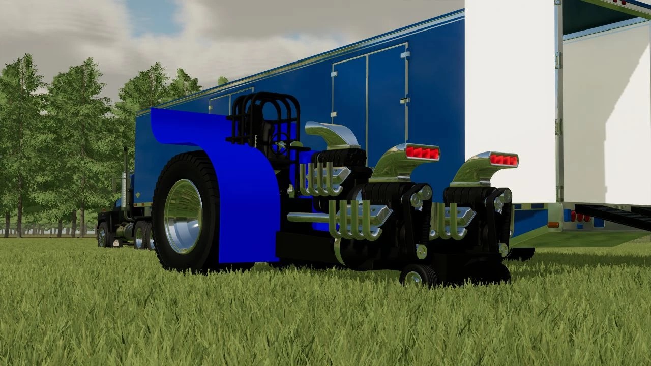 BLUE MODIFIED PULLING TRACTOR V1.0 FS22 mod