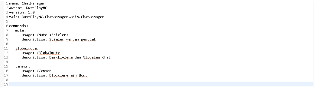 Overview ChatManager Bukkit Plugins Projects Bukkit