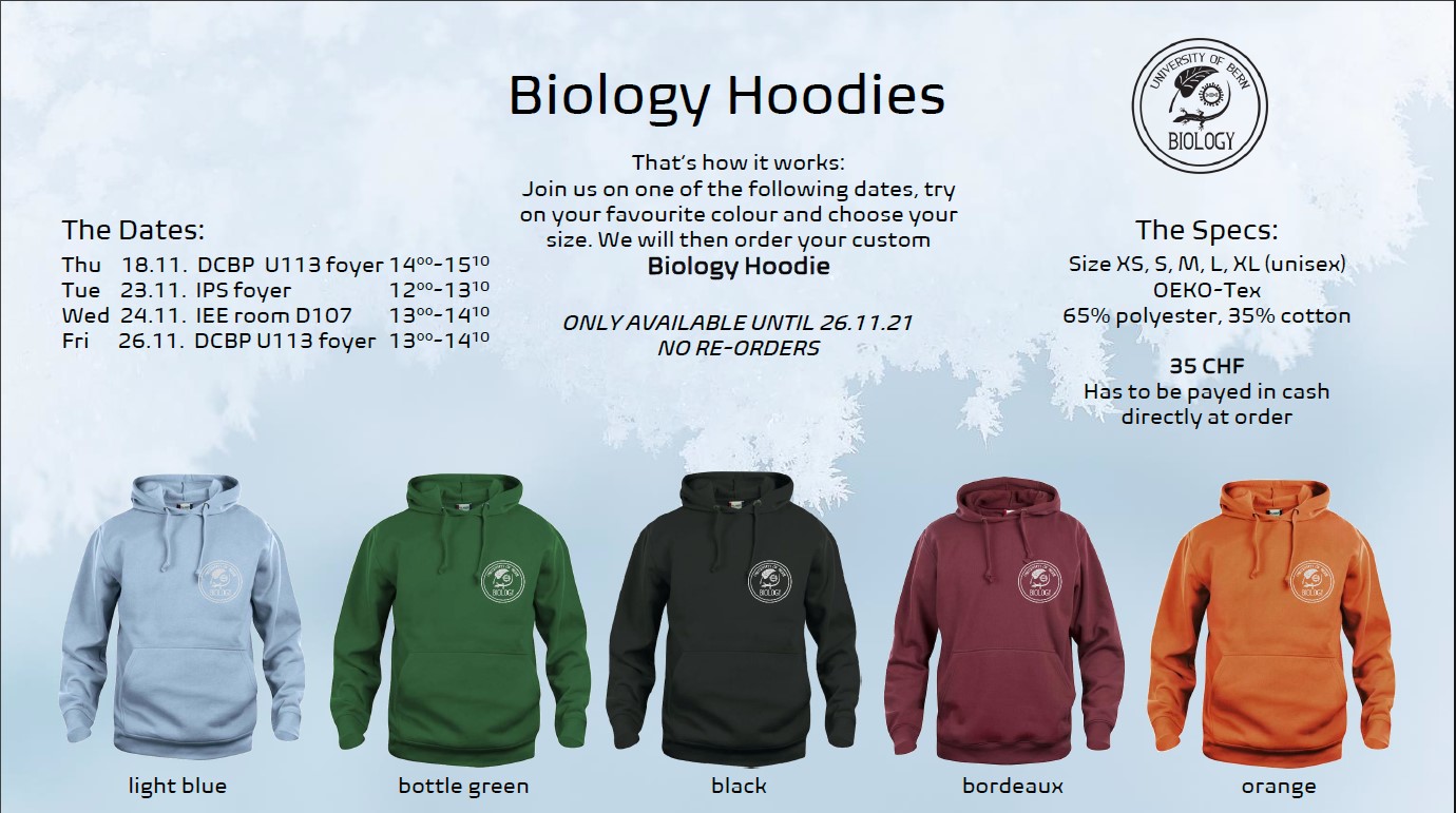 The BIOLOGY Hoodies are back! fs bio