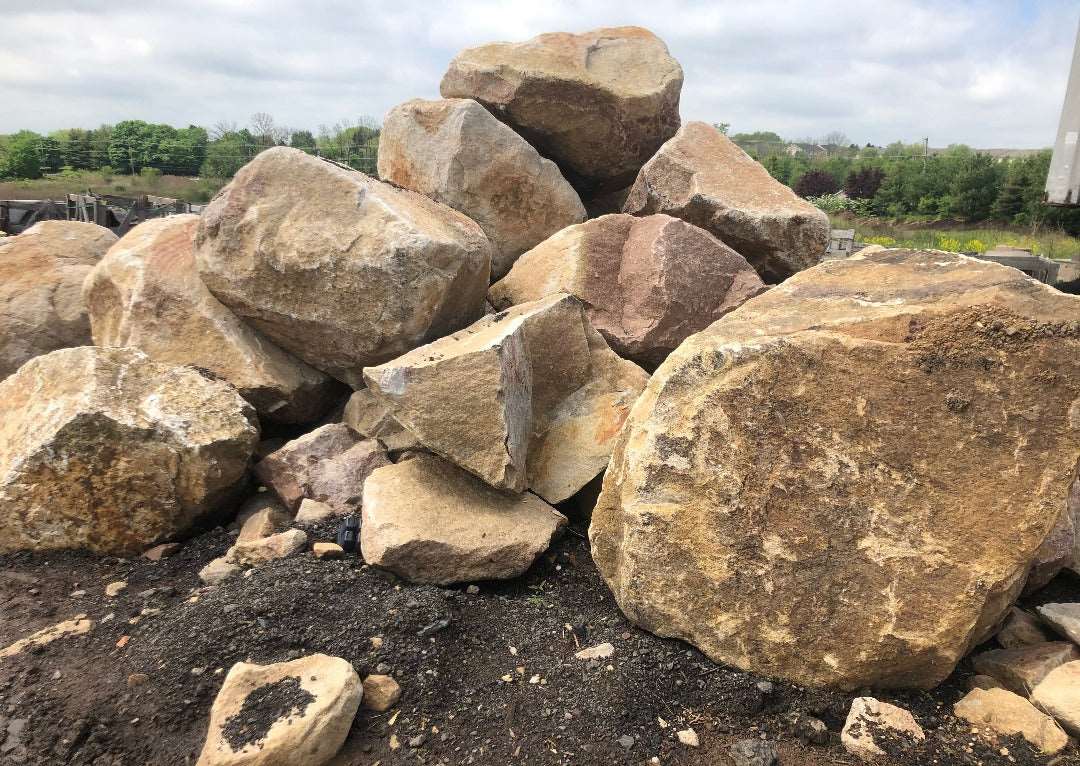Tan Sandstone Boulders
