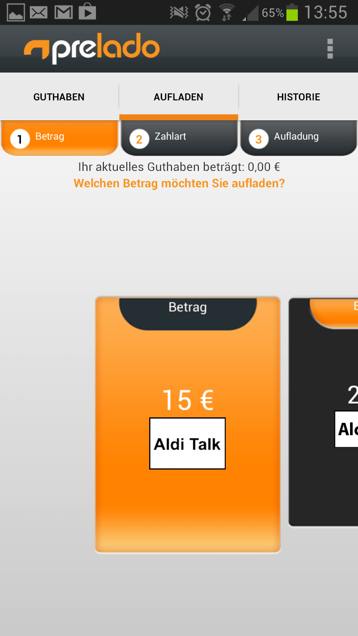 prelado Prepaid Handy Guthaben Einfaches Aufladen AndroidPIT