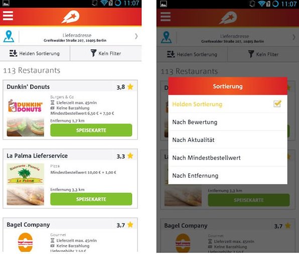 Lieferheld vs. Lieferando Welcher Lieferdienst ist besser? NextPit