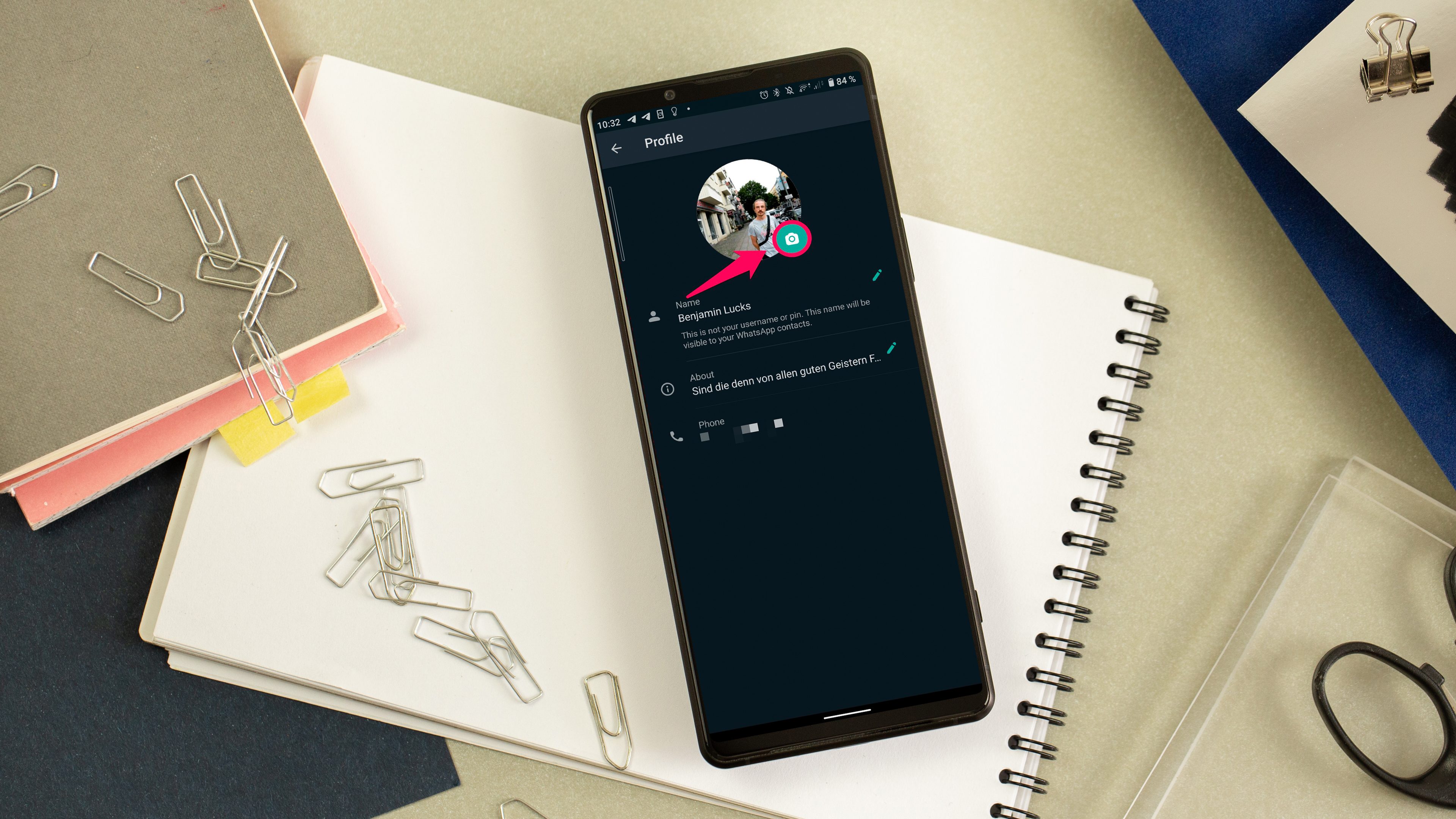 Comment modifier sa photo de profil WhatsApp