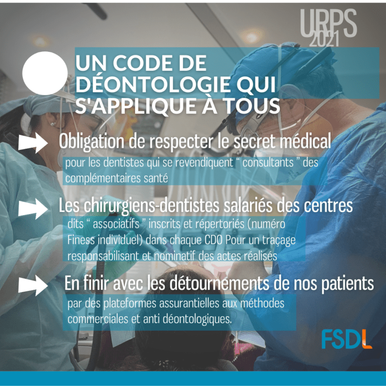 Un code de déontologie qui s’applique à tous FSDL, Fédération des