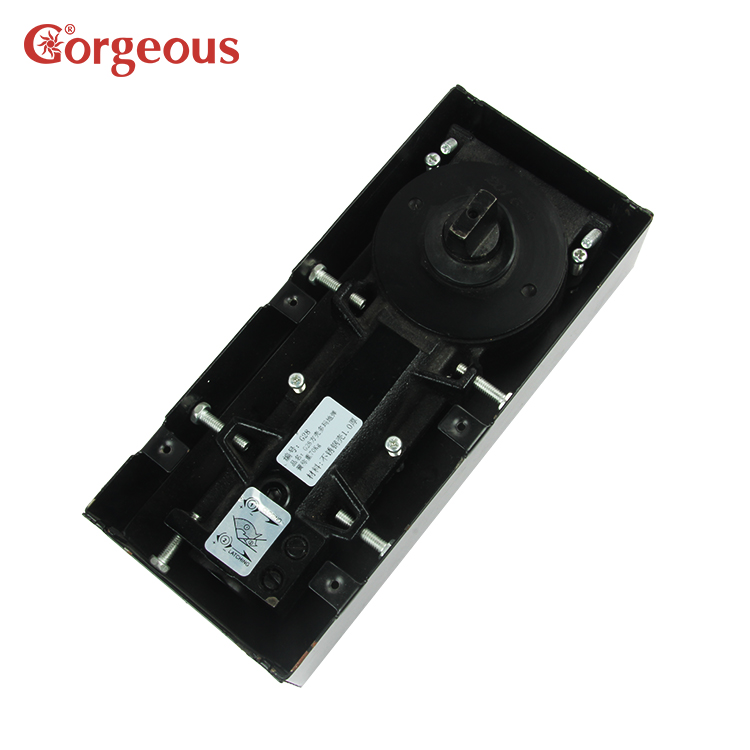 Heavy duty hidden pivot door floor machine tempered glass door