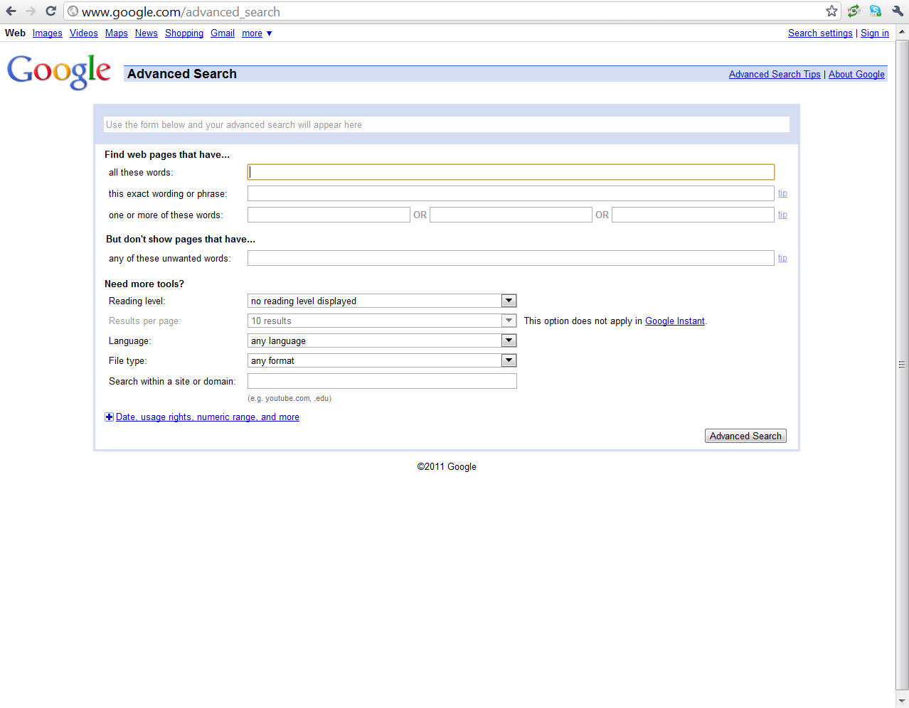 Google Advanced Video Search