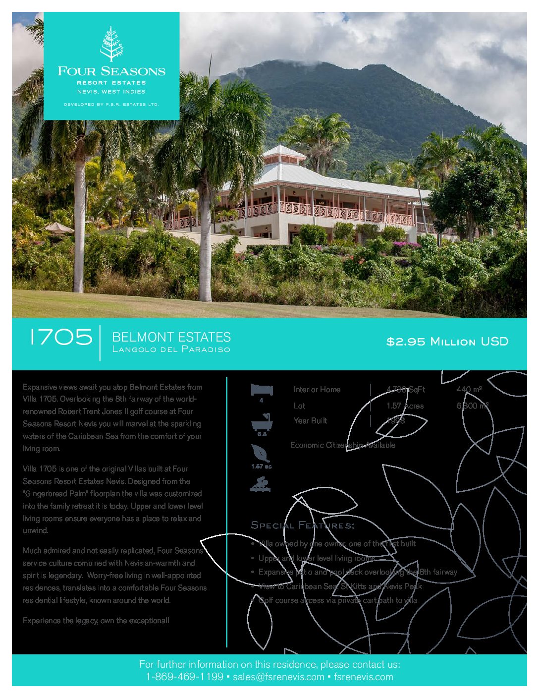 1705_web Four Seasons Resort Estates Nevis Caribbean Real Estate on Nevis