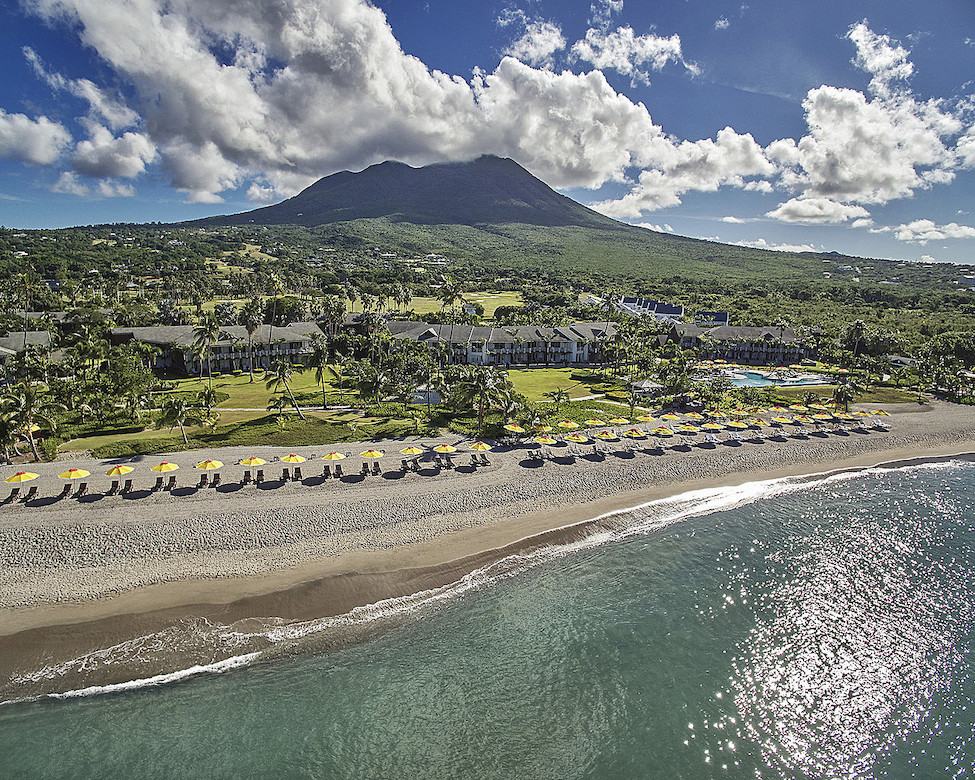 Beach Aerial Four Seasons Resort Estates Nevis Caribbean Real