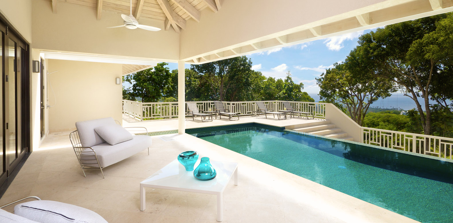 Real Estate on Nevis Pool Four Seasons Resort Estates Nevis
