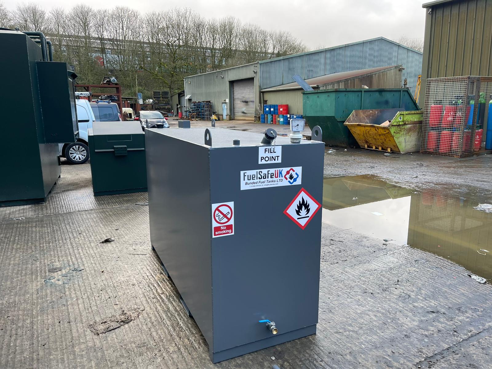 2500 Litre Generator Feed Tank Fuel Safe UK