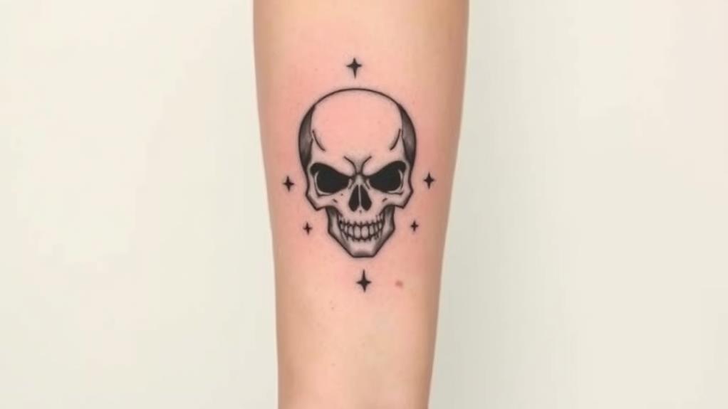 15 Skull Minimal Tattoos That Are Badass And Bold