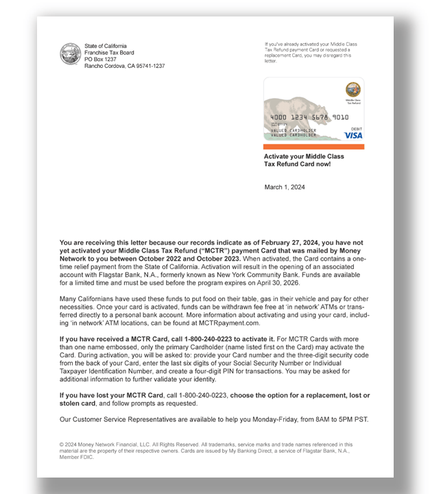 Reembolso Tributario para la Clase Media FTB.ca.gov