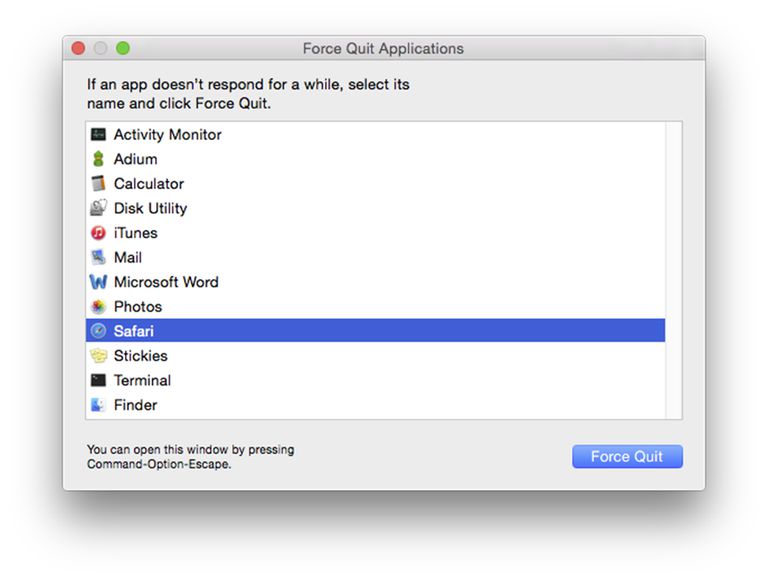 How to Use Force Quit to Terminate a Mac Application