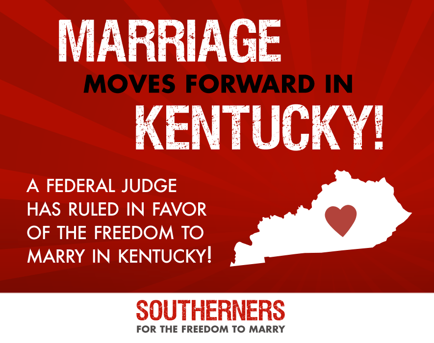 Federal judge in Kentucky strikes down marriage ban; 23rd promarriage