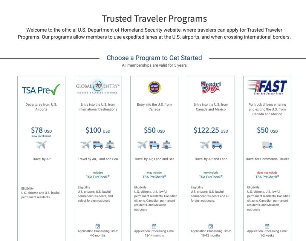 US Customs and Border Protection to Open New Trusted Traveler Program