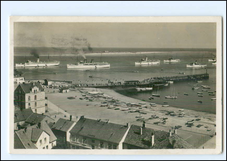 S2434/ Helgoland Reede F. Schensky Foto AK 1932 · Martin Bernhard
