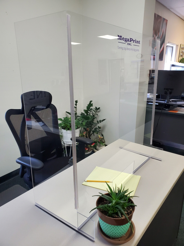 Custom Plexiglass Booth Dividers MegaPrint