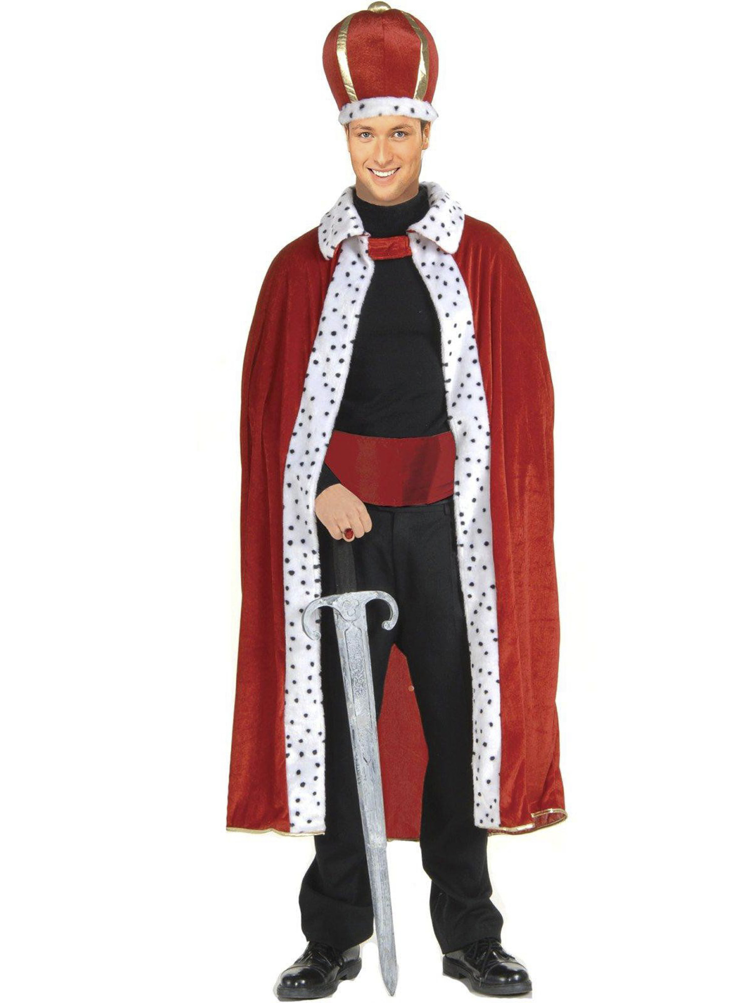 Purple King Robe and Crown Set Adult Costume by Forum 61300 Costumania for sale online eBay